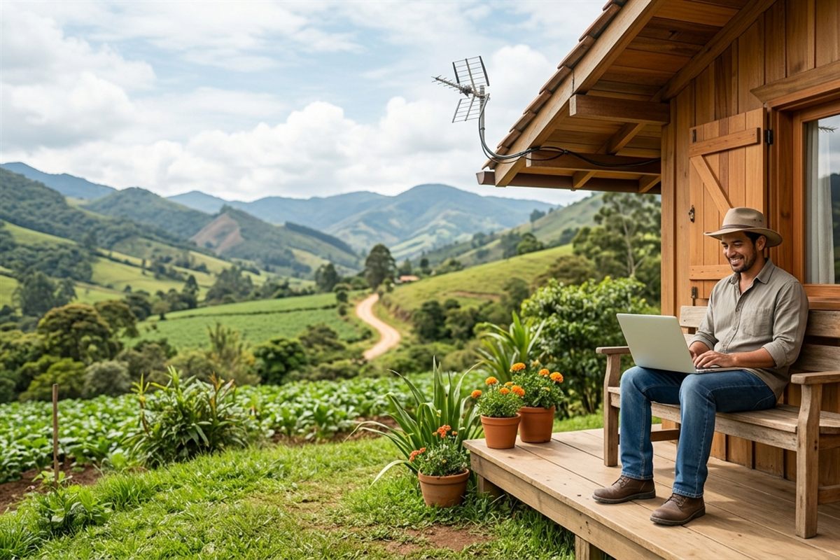 Zona rural conectada por IRP-ONE